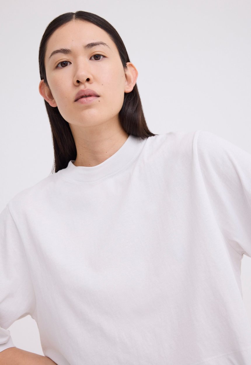 Jac + Jack Dever Organic Cotton Tee - Ghost White